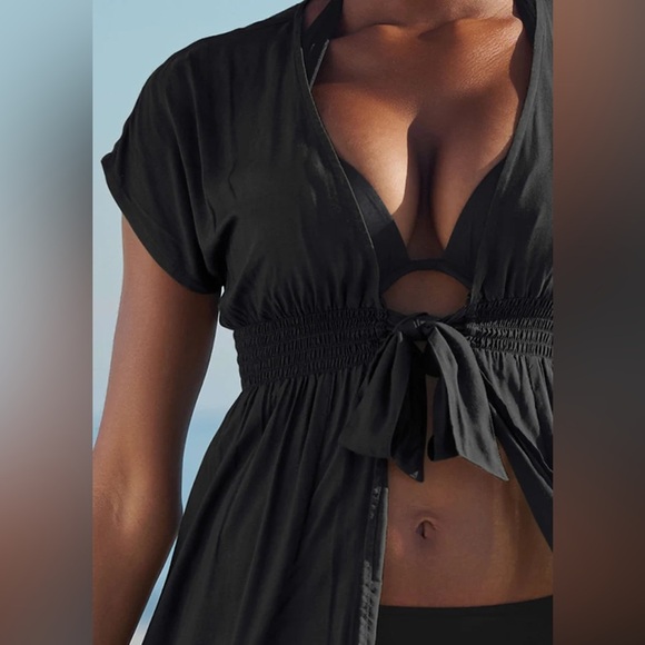 Women's Black Swim Coverup Large NWOT - Picture 12 of 13